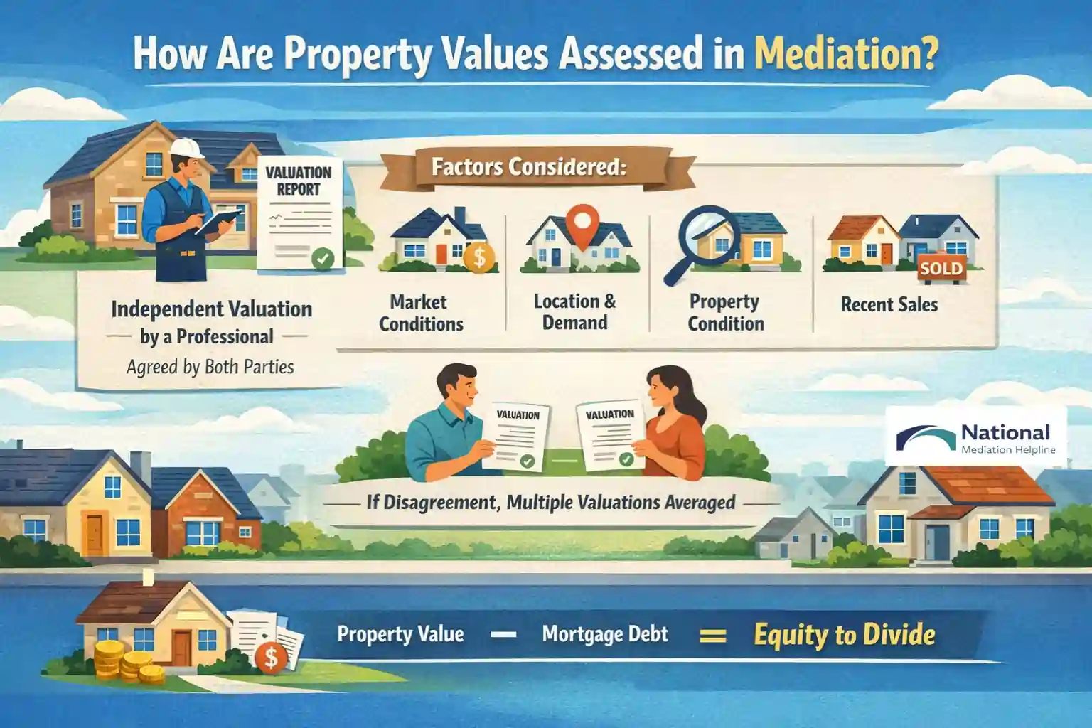How Are Property Values Assessed in Mediation Derbyshire?