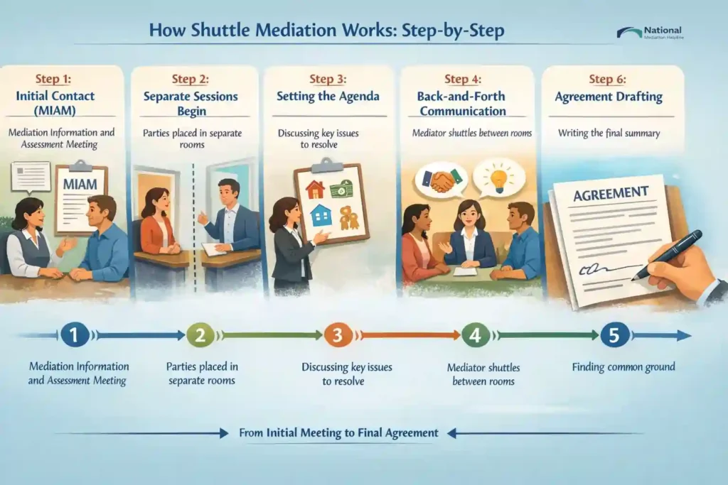 How Shuttle Mediation Works: Step-by-Step Derbyshire