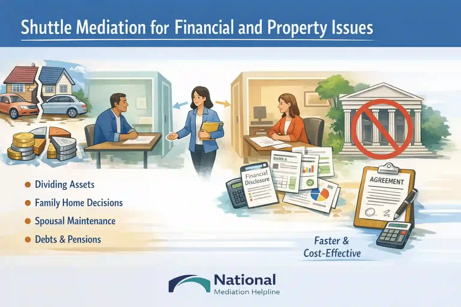 Shuttle Mediation for Financial and Property Issues Derbyshire