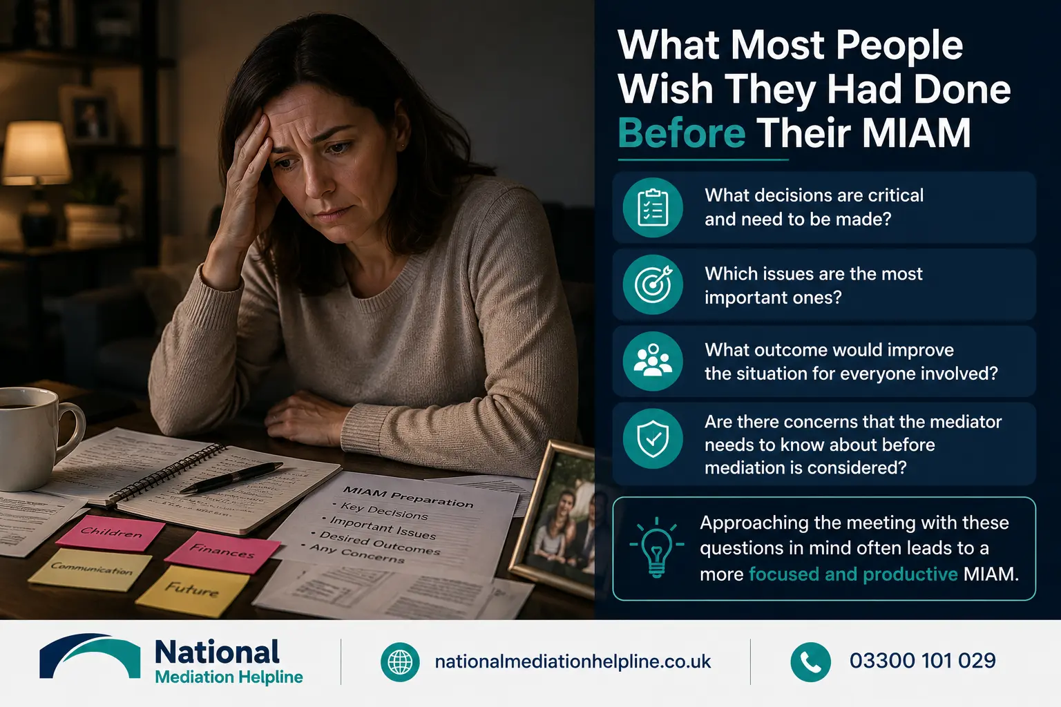 How to prepare for a miam in Derbyshire What most people miss what should they have done before miam