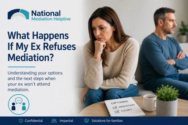 what if my ex refuses mediation Derbyshire?